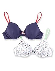 2 Pack Angel Cotton Rich Kite Print Underwired Bras
