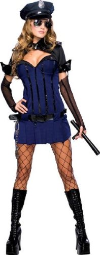 Sexy Cop Costume - Adult & Teen Five Piece Set