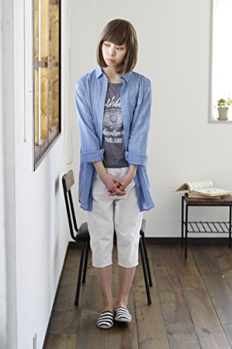 シャンブレー風　長袖 シャツ ワンピース