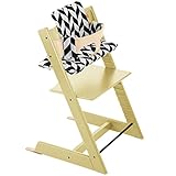 ストッケ トリップトラップ チェアセット チェア:ウィートイエロー ベビーセット:ナチュラル クッション:ブラックシェブロン 【3個口】