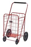 Super Shopping Cart Folding Grocery Cart Red (Red Cart) (41.75h x 24w x 21d (cart size)) 411ar4rTU8L. SL160 Super Shopping Cart Folding Grocery Cart Red (Red Cart) (41.75h x 24w x 21d (cart size))