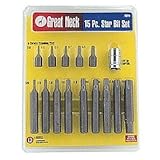 GreatNeck TQS15 Star Bit Set, 15-Piece [並行輸入品]