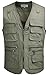 OlympinA Men's Travels Sports Jacket Coat Vest(US 2XL (Asia 5XL),Army Green)