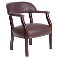 Traditional Captain's Chair - Burgundy