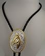 Sterling Silver/gold Plated Horse Head Bolo Tie
