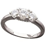 14K White Gold 1.00 CTW Moissanite Ring