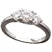 14K White Gold 1.00 CTW Moissanite Ring