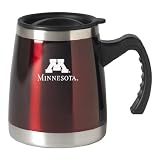 University of Minnesota - 16-ounce Squat Travel Mug Tumbler - Burgundy