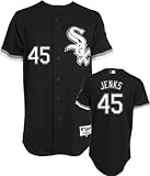 Bobby Jenks Black Majestic Authentic 2010 Alternate On-Field Chicago White Sox Jersey