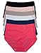 Barbra's 6 Pack Laser Cut High Waist Brief Panties Plus Sizes