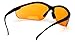 Pyramex Venture II Safety Eyewear, Orange Lens With Black Frame