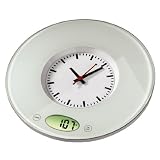 Xavax 00104980 K&uuml;chenwaage ""Pauline"" mit Uhr, transparent