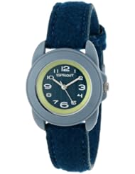 Sprout Unisex ST/1056TLTL Easy to Read Dial Teal Felt Strap Watch