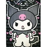 Sanrio KUROMI Devil Goth Skull Fleece Soft Throw Bedding Bed Blanket 50x60