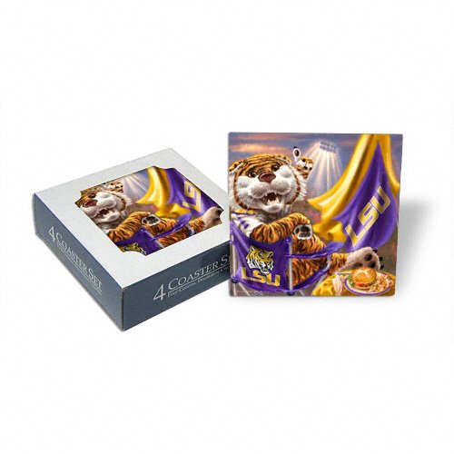 LSU Tigers Tailgate Set of 4 Coasters