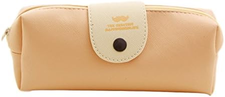 DDW Boys Girls PU Leather Pencil Holder Zipper Pen Bag Pencil Case