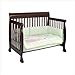 Bundle-10 Kalani 4-in-1 Convertible Crib with Toddler Rail in Espresso (2 Pieces)
