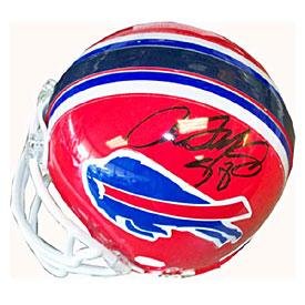 Aaron Maybin Autographed Buffalo Bills Mini Helmet - Autographed NFL Mini Helmets