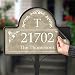 Custom Monogram Personalized Address Magnet