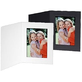 Cardboard Photo Folders 5x7 Vertical (25 Pack) by 