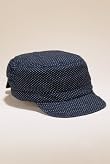 Indigo Collection Pure Cotton Baker Boy Hat [T01-4760I-S]