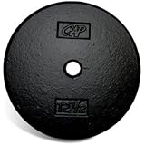 CAP Barbell Standard 1-Inch Cast Iron Weight Plate, Single