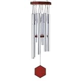 25" Carillon Aviara Hand-Tuned Triple Sealed Elm Wood Diamond Line Wind Chime