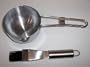 "ABC Products" - Master Forge ~ Stainless Steel - BBQ - Basting - Sauce Pan (With Silicone Basting Brush).