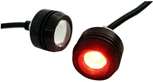 Tiny small LED Projector Lens Stop or Red Tail Rear Lights For Project Motorbike Motorcycle Quad Scooter ...
