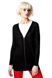 Limited Collection Zip Through Cardigan with Wool