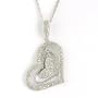Silvr Diamond Heart Necklace