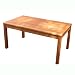 VIFAH V493 Outdoor Wood Conversation Table, Natural Wood Finish, 39 by 19 by 21-Inch