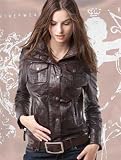 Damen Lederjacke Motorradjacke