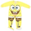 AME Sleepwear Spongebob Footed Pajamas for Toddler Boys
