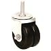E.R. Wagner Stem Caster, Swivel, Dual Wheel, Soft Rubber Wheel