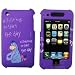 New Purple Eeyore A Little Hug to Start the Day Disney Classic Whinnie the Pooh Apple Iphone 3g 3gs Cell Phone Case Rubber Texture + Screen Protector
