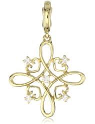 Katie Decker "Knot" 18k Yellow Gold and Diamond Charm