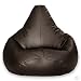 Kitchen & Housewares : Hi-BagZ TM Gaming Beanbag Faux Leather BROWN Bean Bag Chair