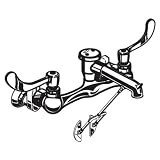 Tools & Hardware : American Standard 8345.110.002 Exposed Yoke 6-Inch Spout Reach Utility Faucet with Vacuum Breaker, Chrome