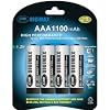 4 x AAA 1100 mAh Rechargeables
