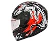 Black Racing Monster Motorcycle Street Sport Full Face Helmet DOT ~ XLarge
