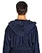 Arus Men's Classic Hooded Bathrobe Turkish Cotton Terry Cloth Robe (S/M,N.Blue)