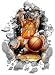 Tennessee Volunteers Wallcrasher Wall Decal - Basketball 2'