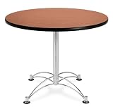 36 Round Multi-Purpose Table (Chrome X Base) - Cherry