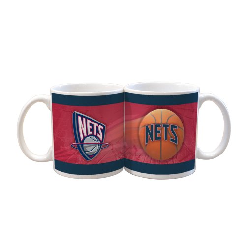 NBA New Jersey Nets 2 Pack 11oz White SportsBall Mug