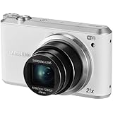 Samsung WB350F 16.3MP CMOS Smart WiFi & NFC Digital Camera with 21x Optical Zoom and 3.0" Touch Screen LCD and 1080p HD Video (White)