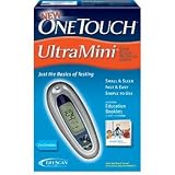 One Touch Ultra Mini Blood Glucose Monitoring System - Includes Meter, Accessories  Education Booklet