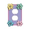 BUTTERFLY Flower OUTLET COVER girls WALL plug decor