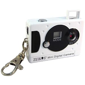 Zeikos ZE-KDC31-W Mini Digital Keychain Camera (White) by Zeikos