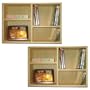 2 New Pine Wood CD Blu Ray DVD Storage Cabinet - Handcrafted in the USA!